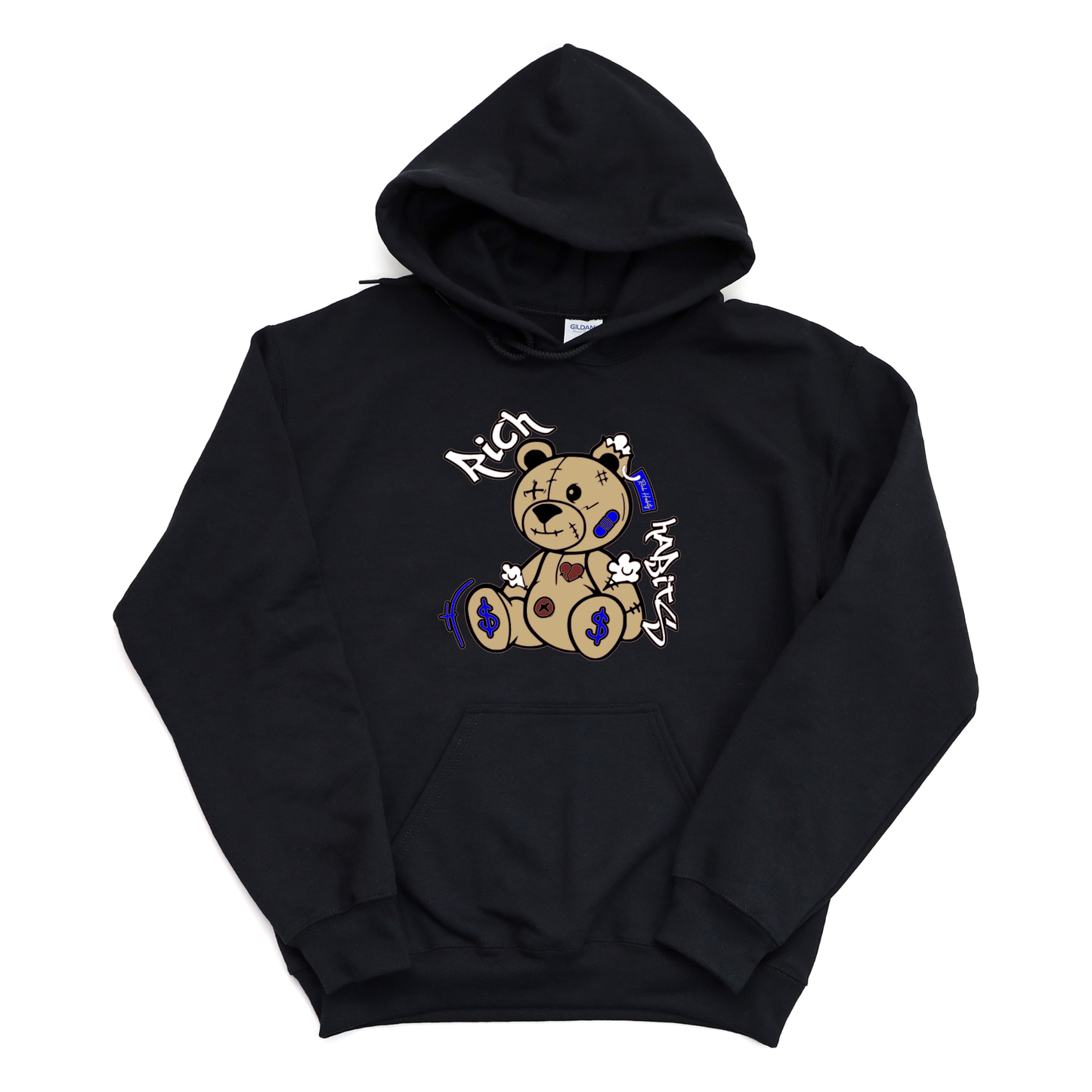 Rich Habits Bear Hoodie