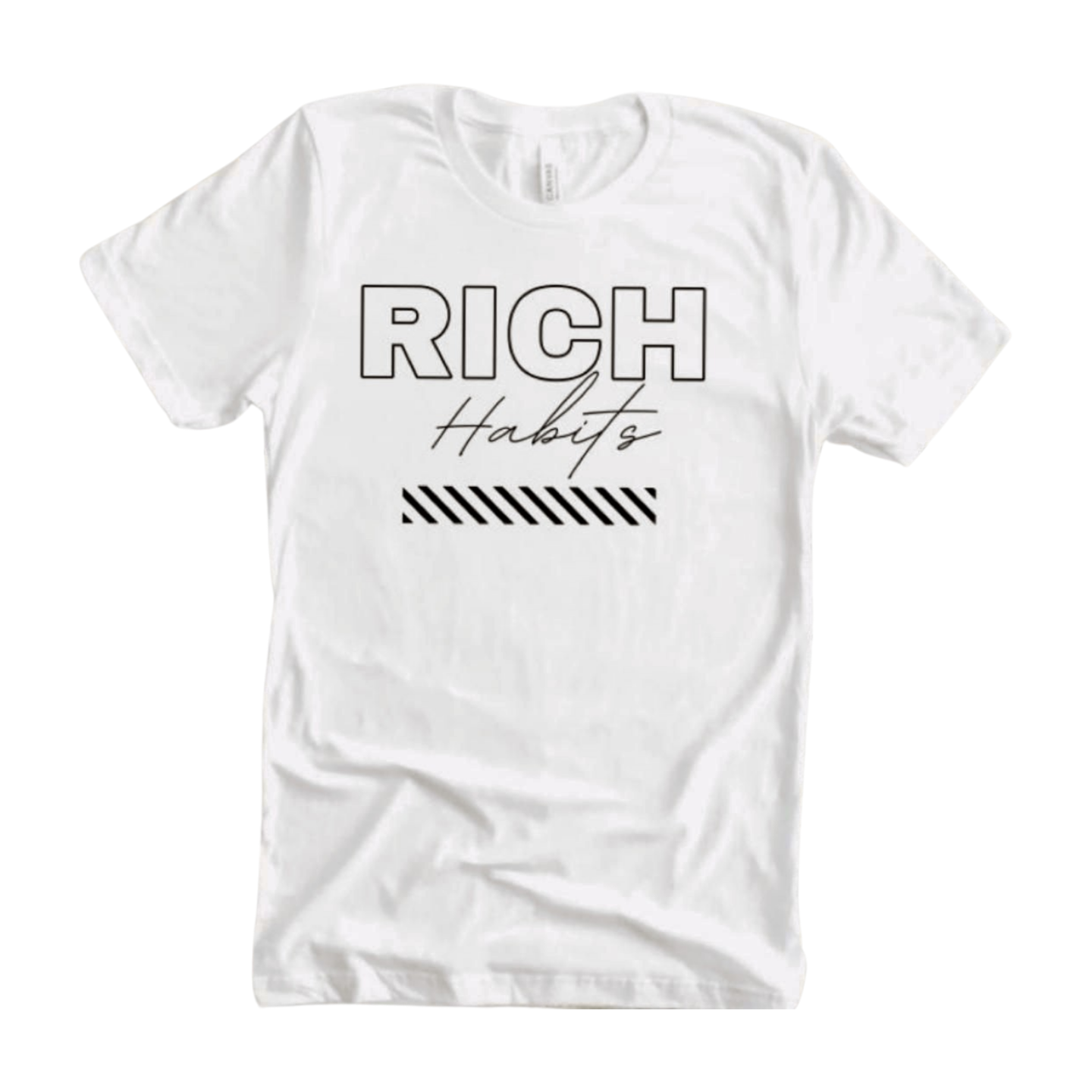 Rich Habits White T-Shirt